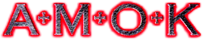 Amok title screen for Sega Saturn